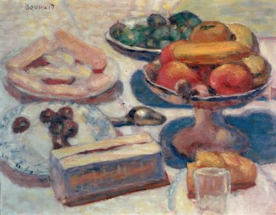 Stillleben mit Gebäck von Pierre Bonnard